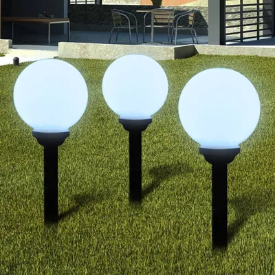 Zdjęcie produktu dla vidaXL Oświetlenie ścieżki 3 szt. LED 20 cm z kolcem uziemiającym