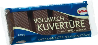 Immagine prodotto di Cioccolato al latte Wawi couverture (200 g)