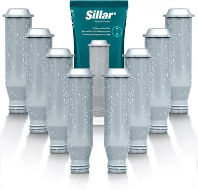 Image de Filtre à eau Teichfilter Sillar pour machine à café – Filtre de remplacement compatible avec Krups F088 NIRF700 Pro Aqua, Nivona et Melitta | Cartouche de filtre à charbon actif