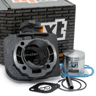 Zdjęcie produktu dla Cylinder Maxtuned SPORT 70 cm3 AC wraz z tłokiem i zestawem uszczelek, kompatybilny z Morini AC / Aprilia / Benelli / Pegasus / Suzuki / TGB