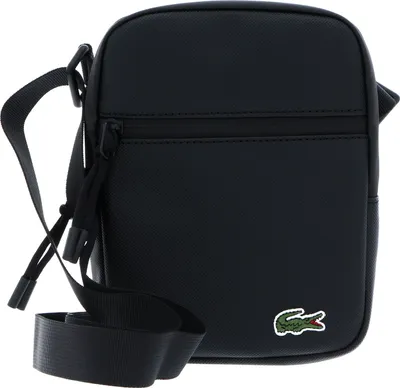 Produktbild von Lacoste Umhängetasche Crossover Bag S Eclipse Krokodil Schwarz