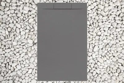 Produktbild von Duschwanne 175X70 cm GRAU Vulcano Line PLUS Aus Harz und Marmorpulver Mit Seitengitter AUS MARMORESINA - FRASCIO