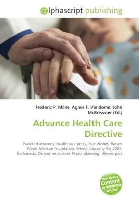 Produktbild von Advance Health Care Directive