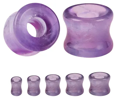Obrázok produktu pre Ohrnáč z prírodného kameňa, dvojitý kužeľ, 12 mm, určený na piercing