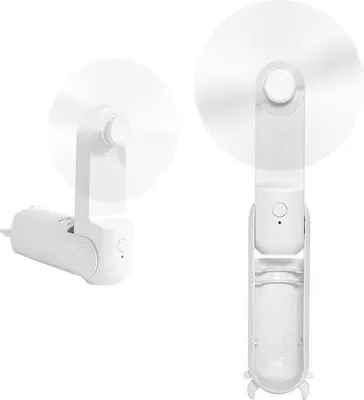 Obrázok produktu pre Stolný ventilátor s USB a powerbankou s kapacitou 2000 mAh – malý prenosný ventilátor z plastu