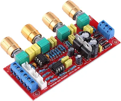 Obrázek produktu pro HIFI předzesilovač NE5532 Předzesilovač Tone Board Kits AC 12V OP-AMP HIFI zesilovačSestavená deska