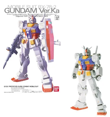 Produktbild von Bandai Modellbausatz – Gundam – MG 1/100 RX-78-2 Gundam Ver.ka – Modellbausatz 18 cm