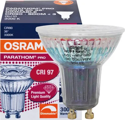 Produktbild von Osram PPRO PAR 16 50 36 6W/3000K GU10 LED-Reflektor, Sockel GU10 / GZ10, 6 Watt, Warmwei, 3000 K
