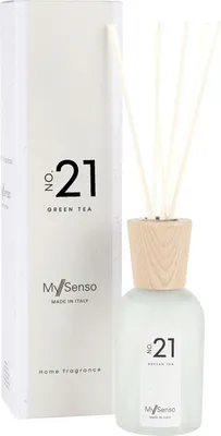 Produktbild von Diffuser Premium 240 ml N°21 Green Tea, My Senso, Raumduft, inkl. 8 Faserstäbchen, Duftstäbchen