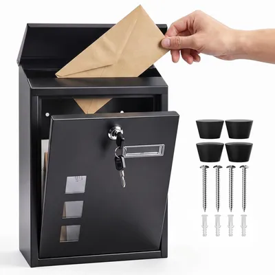 Produktbild von Wandmontierter Briefkasten mit Sichtfenstern