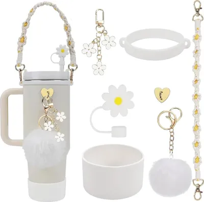 Produktbild von Stanley Cup Zubehör Set - Silikon Stiefel, Strohhalm Abdeckung, Band