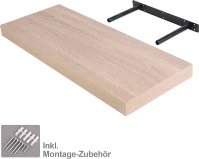 Produktbild von Wand-Regal Eichen-Holz 795 x 235 mm