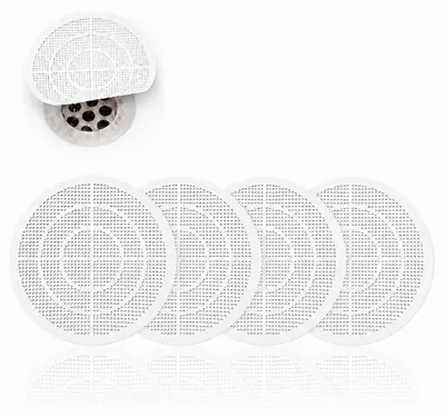 Image de Lot de 4 filtres de vidange pour douche, adaptés aux salles de bain et aux cuisines