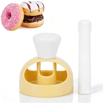 Obrázok produktu pre Sada vykrajovačiek na donuty, plastové, opakovane použiteľné, forma na pečenie koláčov a pečiva