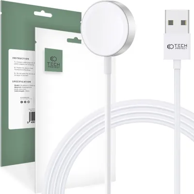 Immagine prodotto di Tech-Protect Ultraboost Cavo di ricarica magnetica 120 cm Apple Watch Bianco