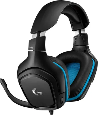 Zdjęcie produktu dla Logitech G 981-000770, Przewodowa, Gaming, 20 - 20000 Hz, 280 g, Zestaw słuchawkowy, Czarny, Niebieski