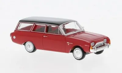Produktbild von Brekina 19478 - 1/87 Ford Taunus P3 Turnier, rot/schwarz, 1964 - Neu