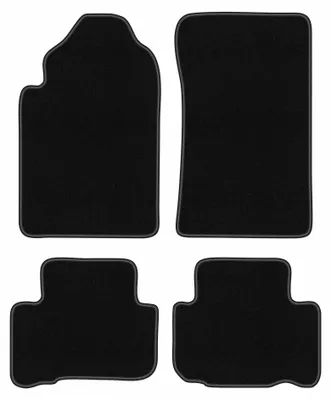 Produktbild von Velours-Fußmatten für SsangYong Rexton I 2001-2006 (SUV) – 4-tlg, Schwarz, passgenau – Wielganizator BASIC