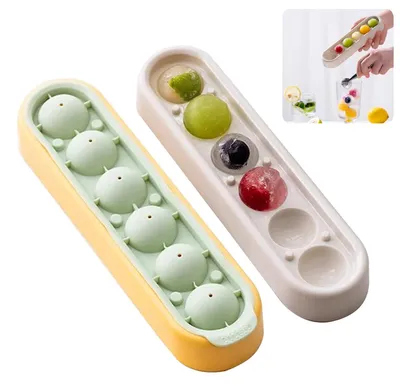 Produktbild von Eiswürfelform Kugel - 2 Stück - Für Cocktails Whisky Wein und Getränke - Durchmesser 2,8 cm