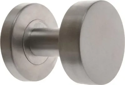 Zdjęcie produktu dla B-HARKO pokrętło stałe płaskie, płytka okrągła, trzpień 8 mm, rozstaw śrub 38 mm, stal nierdzewna (połówka)