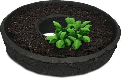Produktbild von Pflanzring für außen, biologisch abbaubar, Pflanzschale 28 cm