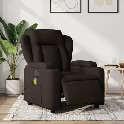 Produktbild von Massagesessel Fernsehsesel Elektrisch Dunkelbraun Stoff 3204475