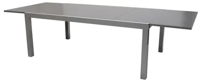 Produktbild von Großer Gartentisch Ausziehtisch Glas/Aluminium grau ausziehbar 200-300 cm