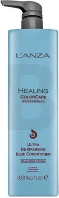 Produktbild von L’ANZA Healing ColorCare De-Brassing Blue Conditioner Tönungsconditioner für braune Farbtöne 1000 ml