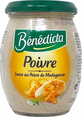 Produktbild von Bénédicta Sauce au Poivre de Madagascar – Intensive Pfeffersauce im 260g Glas