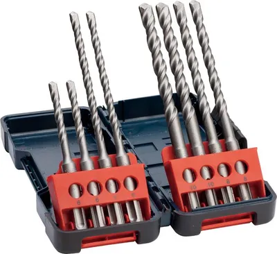 Produktbild von Hammerbohrerset SDS plus-3, 8-tlg., Tough Box, 6-10 mm