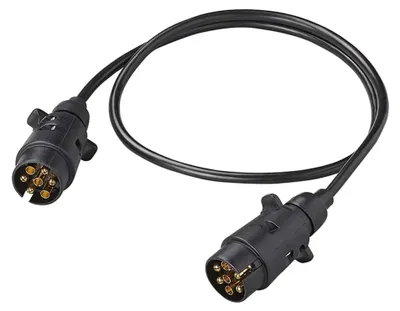 Produktbild von Verlängerungskabel 1M mit 2x 7-poligem Stecker PVC