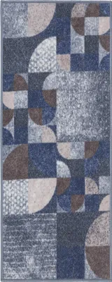 Produktbild von Teppich Läufer Flur - 80x200 cm - Grau - Rutschfest - Läufer für die Küche - Abstraktion Muster