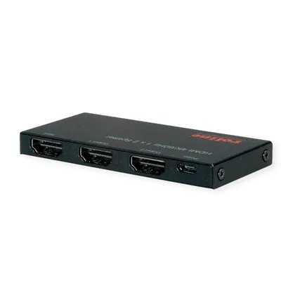 Zdjęcie produktu dla Rozgałęźnik wideo ROLINE HDMI, Ultra Slim, 2-drożny