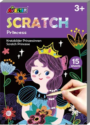 Produktbild von Avenir Mini-Kratzbuch Prinzessin
