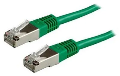 Image de Câble de raccordement FTP Cat5e RJ45/568B, 0,5m vert