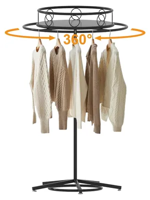 Kleiderständer rund drehbar höhenverstellbar 110-160 cm Metall