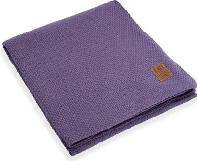 Produktbild von Knit Factory Jesse Plaid XL - Violett - 195x225 cm