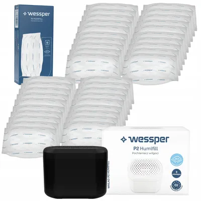 Produktbild von Wessper P2 Humifill Feuchtigkeitsabsorber Set mit 40 Nachfüllungen