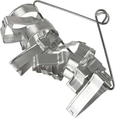 Image de Zenker Set de 10 emporte-pièces, emporte-pièces avec différents motifs de Noël, set pour biscuits et cookies, (couleur : argent), Quantité : 1 x 10er Set