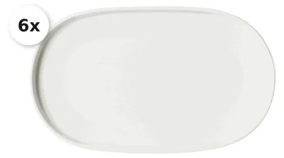 Produktbild von Servierplatte 23,5x14cm 6er Set Kelly
