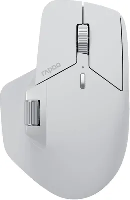 Obrázek produktu pro Bezdrátová myš Silent - USB, bezdrátová 2.4G a Bluetooth myš, až 4000 DPI, tichá, kompatibilní s více zařízeními, kolečko pro ovládání palcem, s baterií, pro PC, Mac