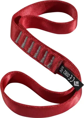 Rote 18 mm Polyamid Runner von Black Diamond; 30 cm lang; geeignet für Klettern.