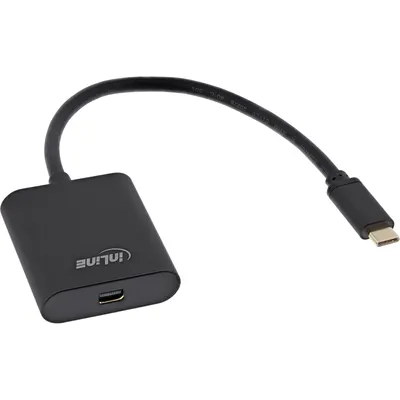 Obrázek produktu pro InLine 64105B, 0,2 m, USB typu C, Mini DisplayPort, Samec, Samice, Přímý