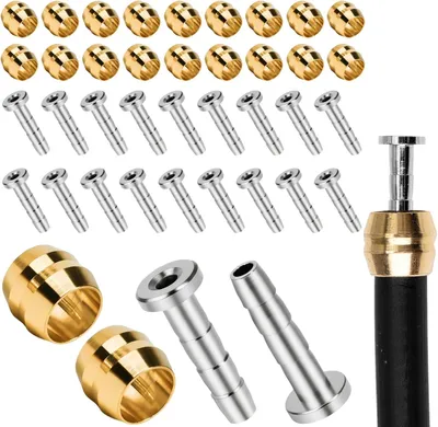 Image de 20 jeux de joints et de circlips pour flexibles de frein hydrauliques, en cuivre, compatibles Shimano, durables, pièces détachées pour vélo