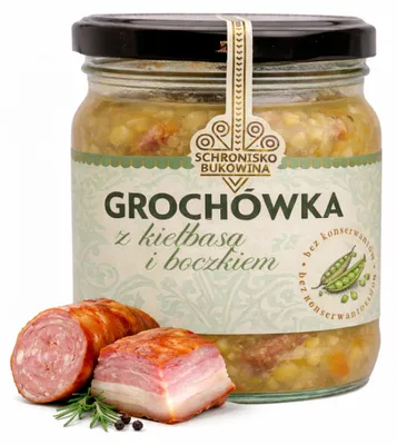 Produktbild von 400ml Erbsensuppe mit Speck und Wurst - Schronisko Bukowina