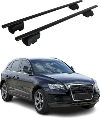 Image de Barres de toit transversales pour Audi Q5 8R 2008-2017 Fer Noir 2Pcs