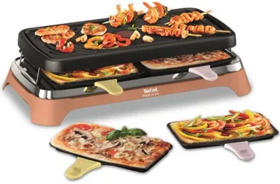 Image de Tefal Raclette / Gril / Plancha 8 Personnes - Food & Co - Re651jf0 - Tefal