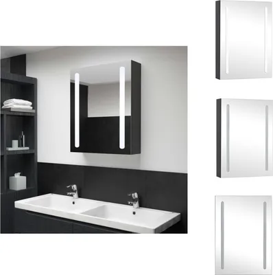 Produktbild von vidaXL LED-Spiegelschrank fürs Bad 50x13x70 cm -  Badezimmerwaschtische