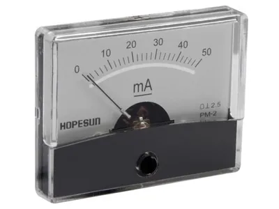 Produktbild von Analoges Strommessgerät 50 mA DC / 60 x 47 mm