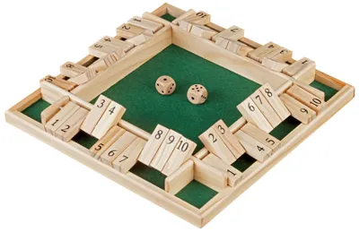 Produktbild von HOT Games Shut the Box 4 Spieler 10 Zahlen 29x29cm